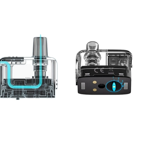 Réglage d'airflow de la cartouche Doric Go Voopoo